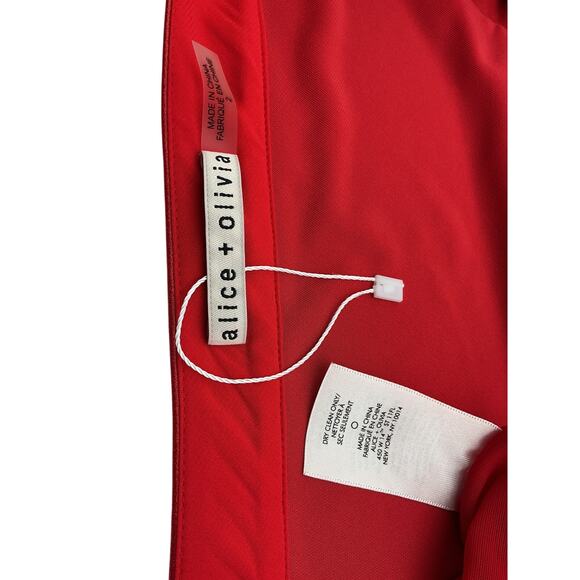 Alice + Olivia 'Michele' Red Poly Cutout Maxi Dress Size 2 - Picture 4 of 4